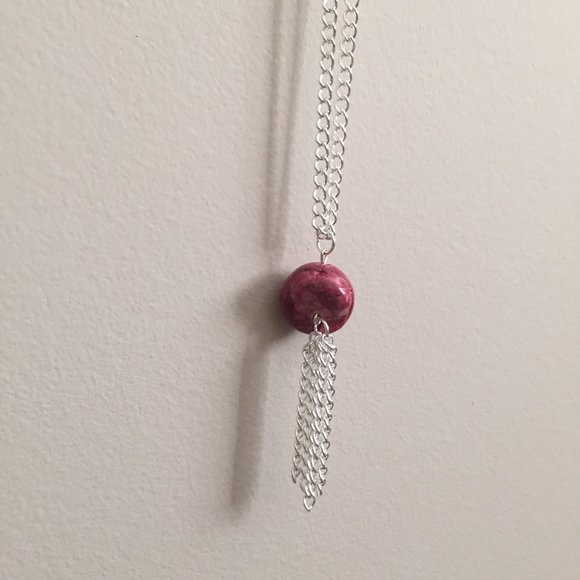 2 for $29 / Pink Dangle Chain Necklace - Picture 10 of 16